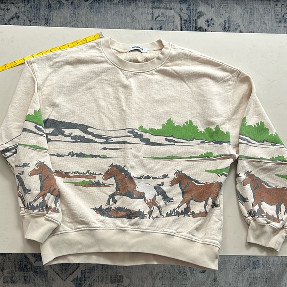 Daydreamer from Free People horse theme oversized sweatshirt - Picture 1 of 5